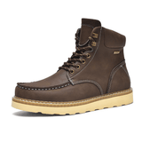 Ryan | Rugged Waxed Suede Mens Boots with Lightweight Rubber Sole - Montrell