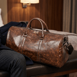 Johan | Durable Leather Duffle Bag for Men - Perfect Weekender Travel Bag - Montrell