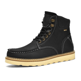 Ryan | Rugged Waxed Suede Mens Boots with Lightweight Rubber Sole - Montrell