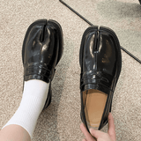 Marais | Microfiber Leather Women’s Split - Toe Heel Loafers - Montrell