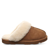 Levi | Suede Women’s Slippers with Sheepskin Lining - Montrell