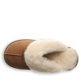 Levi | Suede Women’s Slippers with Sheepskin Lining - Montrell