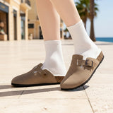 Milan | Winter Suede Fur - Lined Women’s Clogs - Montrell