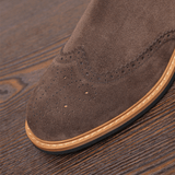 Ezra | Suede Country Boots with Brogue Detailing for Men - Montrell
