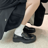 Marais | Microfiber Leather Women’s Split - Toe Heel Loafers - Montrell