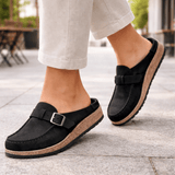 Melanie | Suede Retro Style Shoes with Adjustable Strap for Comfort - Montrell