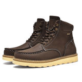 Ryan | Rugged Waxed Suede Mens Boots with Lightweight Rubber Sole - Montrell