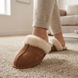 Marcelline | Soft Suede Wool Lined Women’s Slippers - Montrell