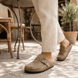 Melanie | Suede Retro Style Shoes with Adjustable Strap for Comfort - Montrell