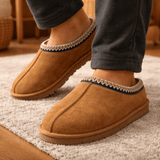 Seraphine | Plush Sheepskin Lined Women’s Suede Slippers - Montrell