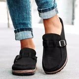 Melanie | Suede Retro Style Shoes with Adjustable Strap for Comfort - Montrell